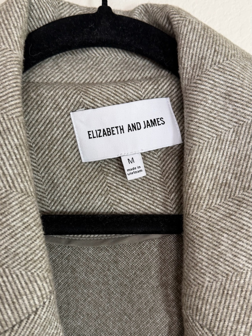 Elizabeth and James Light Gray Belted Long Trench Coat - Picture 2 of 7
